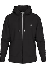 CK Jeans Sudadera con capucha y cremallera negro