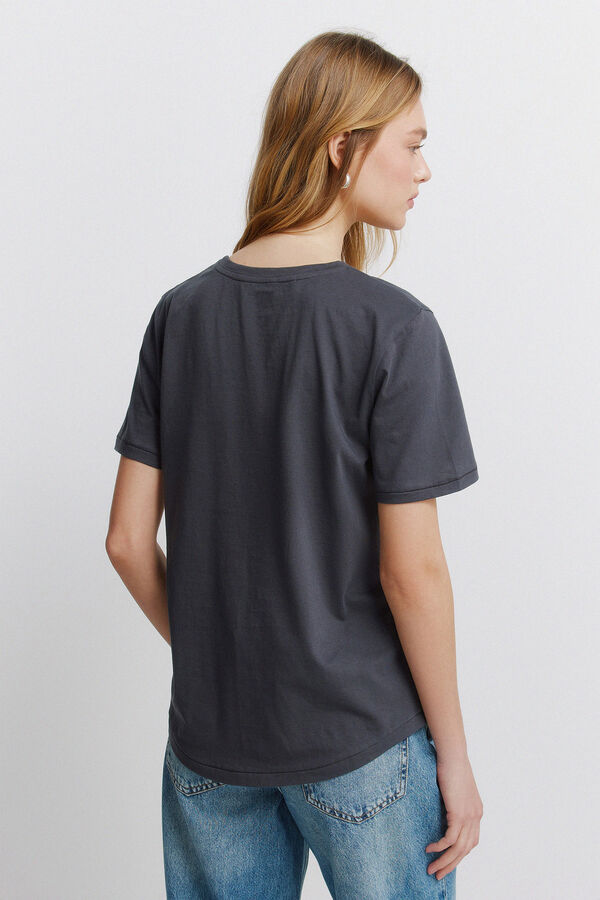 Springfield Majica kratkih rukava sa printom dalmatinaca Siva