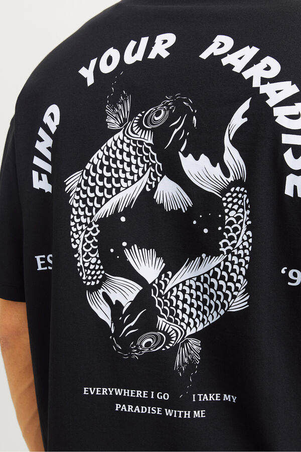 Jack & Jones T-shirt with back print black