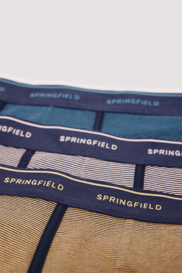 Springfield Pakovanje od 3 para bokserica sa mikro prugama Roze
