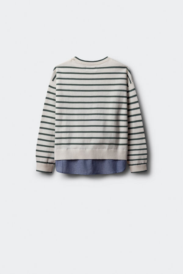 Springfield Kids Devojački džemper u obliku srca &bdquo;Le Marais&ldquo; Zelena