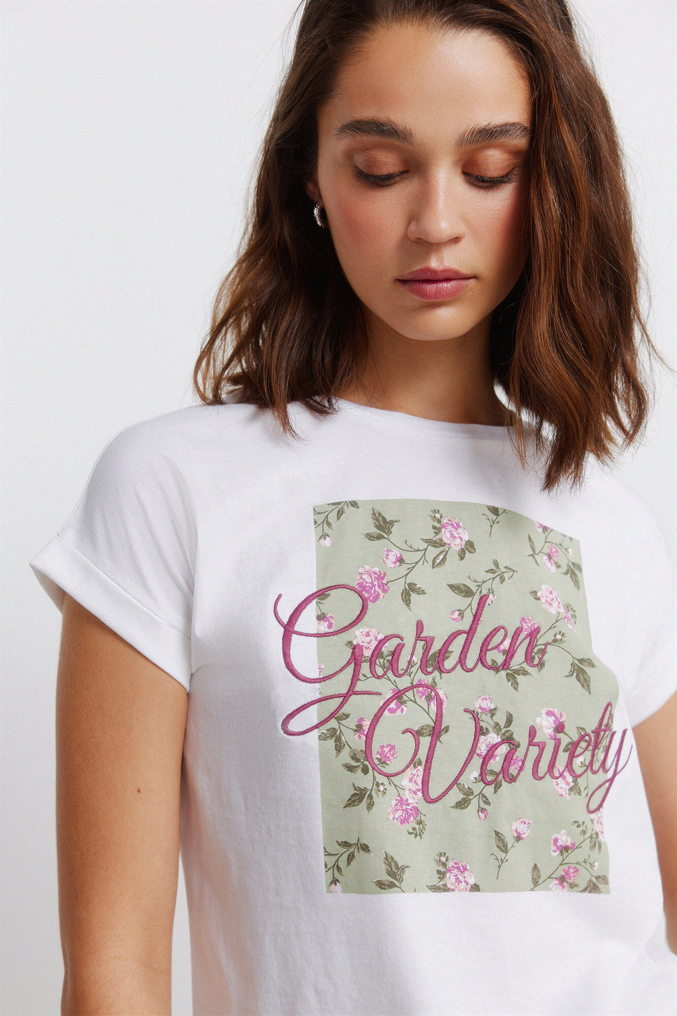 Springfield Camiseta manga corta sisa flores
