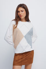 Springfield Prednji džemper u obliku dijamanta Braon