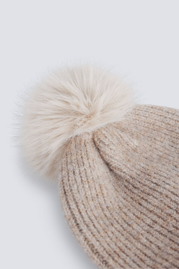 Springfield Pleten kapa sa pomponima Braon