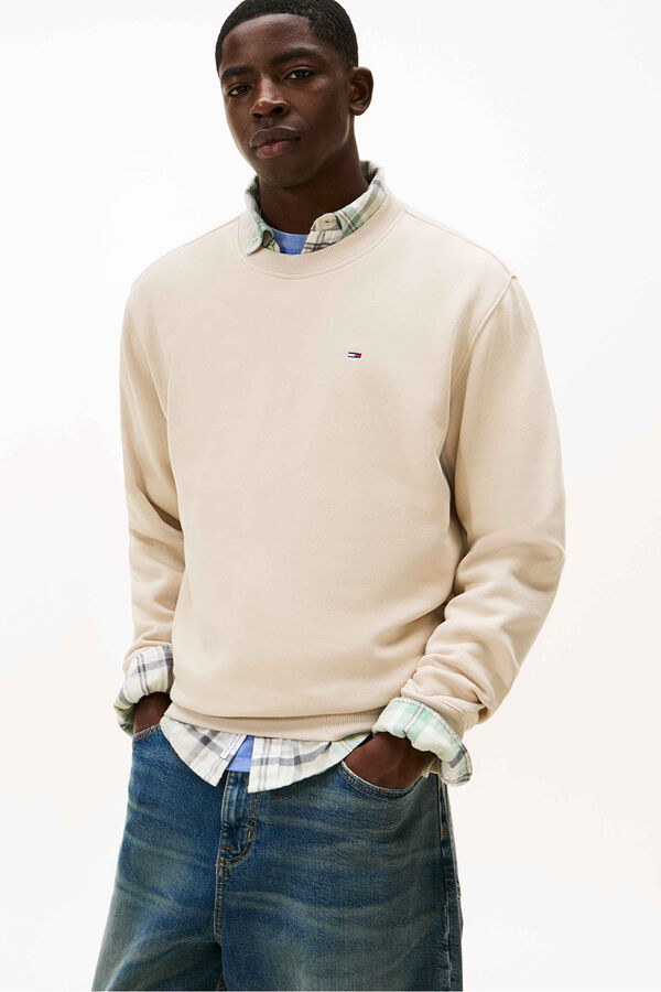 Tommy Jeans Sudadera de corte regular beige