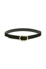Pieces Buckle belt preto