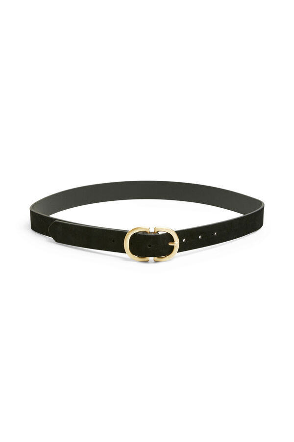 Pieces Buckle belt preto