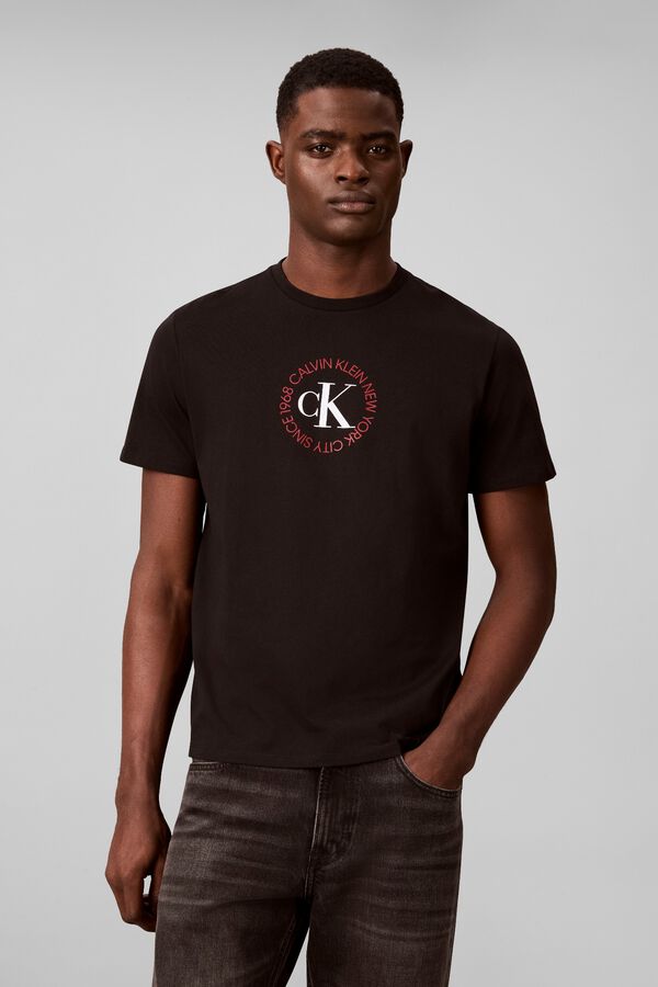 CK Jeans Camiseta easy fit negro
