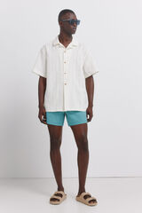 Springfield Kupaći kostim od seersucker tkanine na pruge Plava