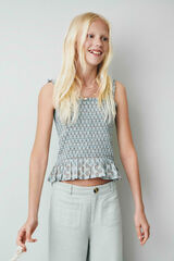 Springfield Kids Top sa pečatima za devojčice Zelena