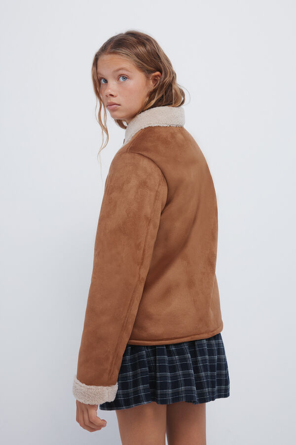 Springfield Kids Dvostrana devojčica jakna Braon