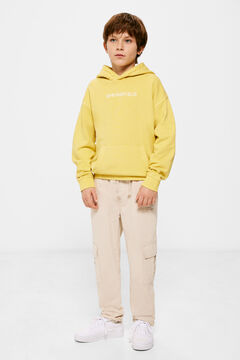 Springfield Sweatshirt capuz logo menino amarelo