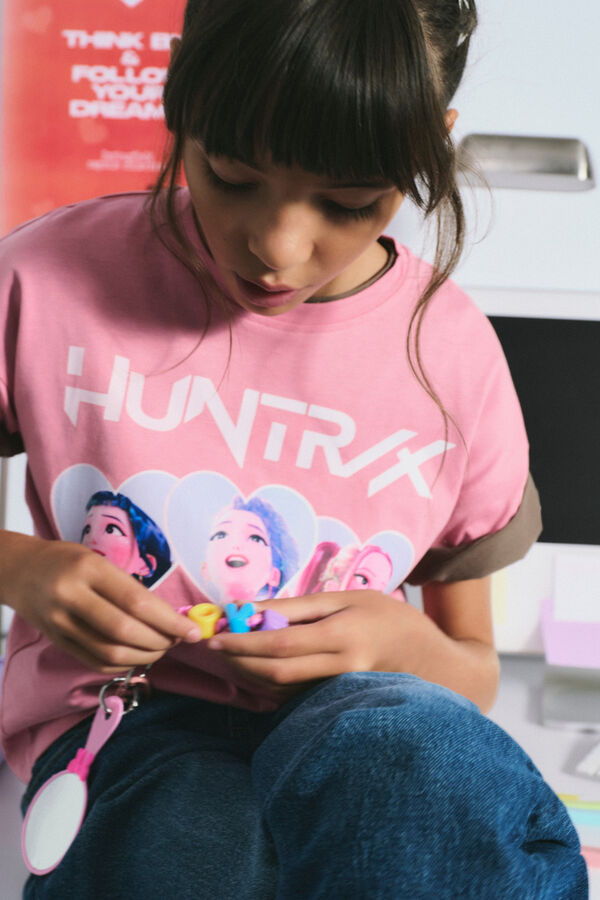 Springfield Kids Majica kratkih rukava "KPOP HUNTRIX" za devojčice Roze