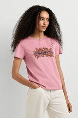 Pepe Jeans Camiseta b&aacute;sica manga corta rosa