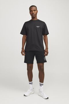 Springfield Pantalón corto jogger negro