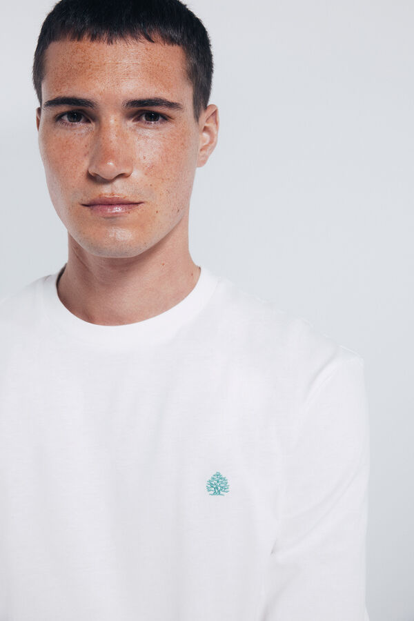 Springfield Osnovna majica dugi rukav sa mekim porub Bež