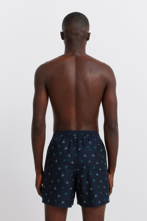 Springfield Kupaći kostim sa printom jastoga Plava