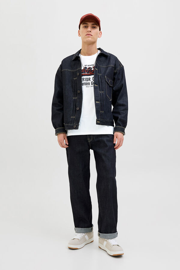 Jack & Jones Nagy log&oacute;s p&oacute;l&oacute; feh&eacute;r