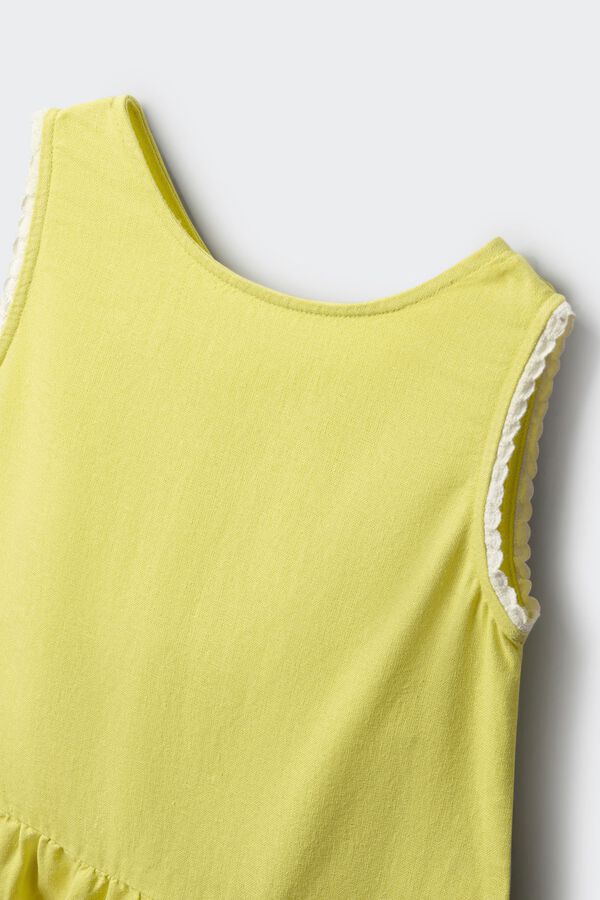 Springfield Kids Top od lana sa ma&scaron;nama za devojčice Žuta