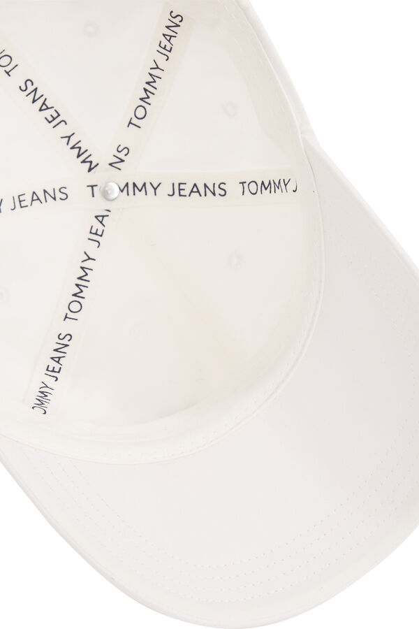 Tommy Jeans Gorra Tommy Jeans con logotipo frontal marfil