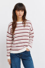 Springfield Džemper sa prugastom strukturom Roze