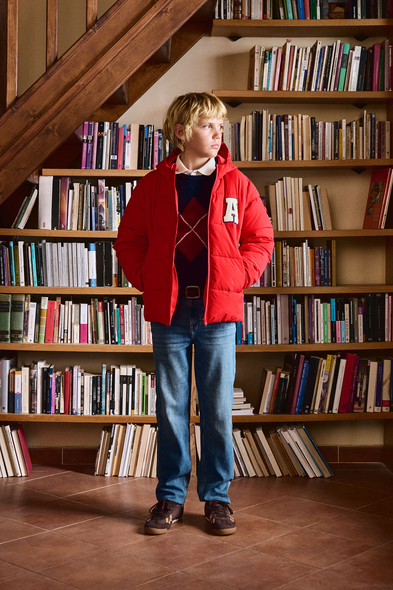 Springfield Kids Chaqueta acolchada puffa parche ni&ntilde;o