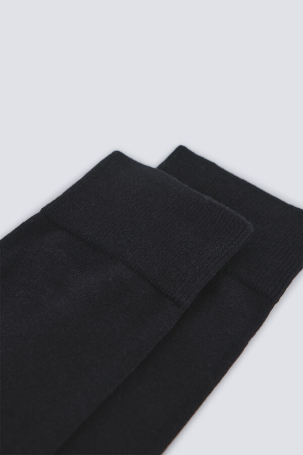 Springfield Calcet&iacute;n largo monocolor negro