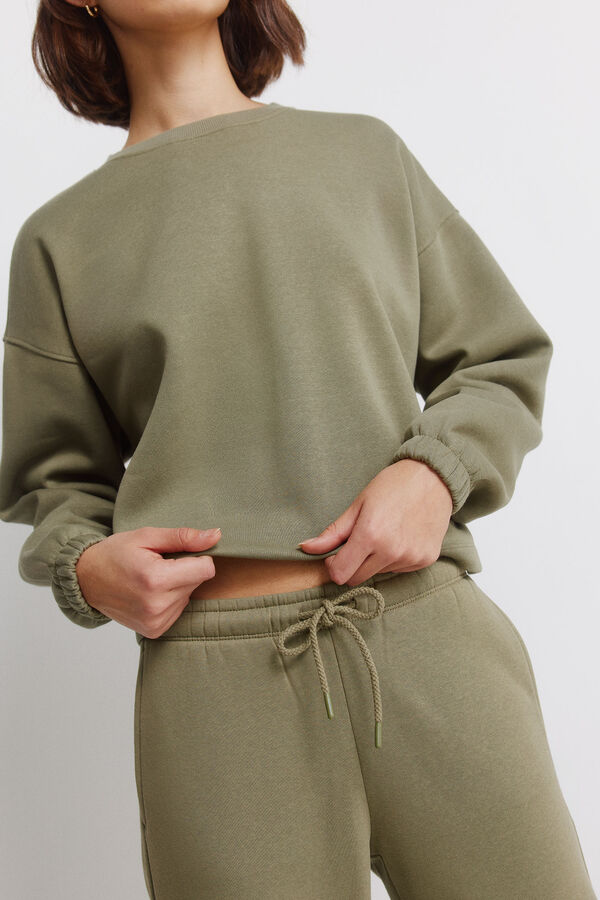 Springfield Jednobojan duks Kaki