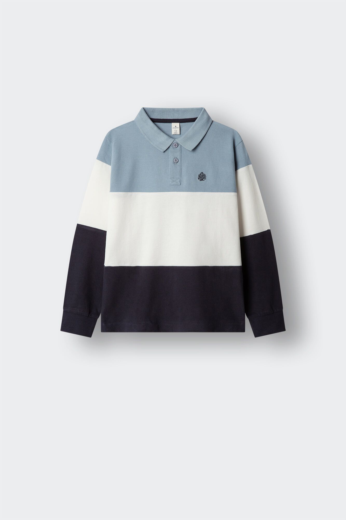 Springfield Kids Polo majica dugih rukava sa krojenim i &scaron;ivenim detaljima za dečake
