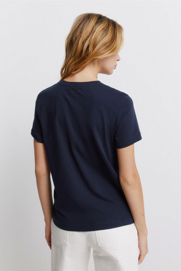 Springfield Osnovna majica sa kratkim rukavima Crna