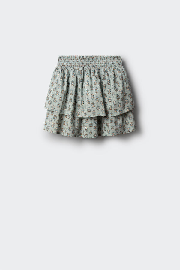 Springfield Kids Suknja sa pečatima za devojčice Zelena