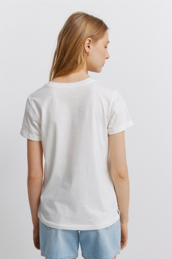 Springfield Majica kratkih rukava sa dezenom Bež