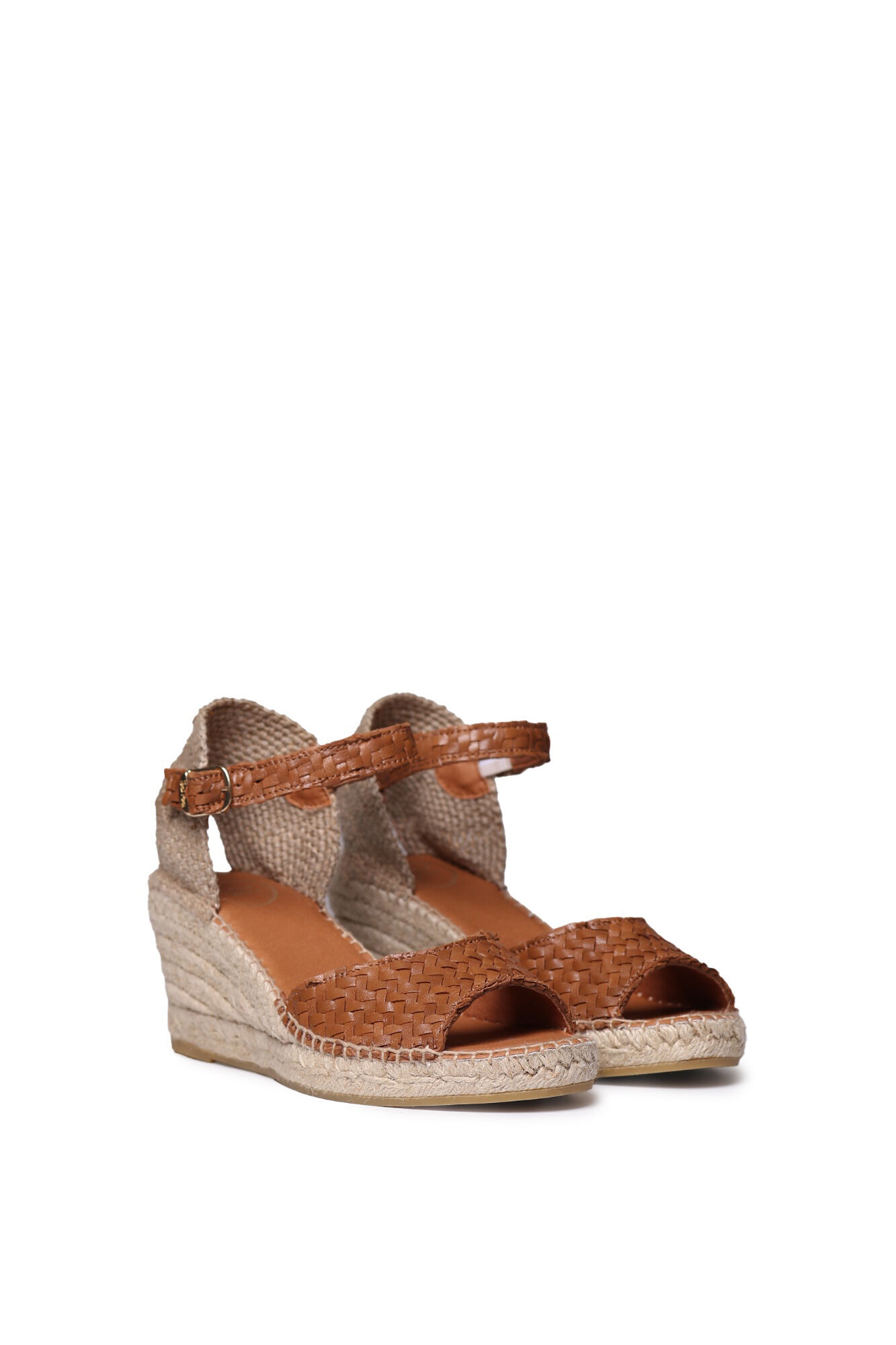 Toni Pons Alpargata de cu&ntilde;a en piel trenzada