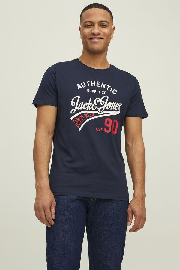 Jack & Jones Pacote com 3 camisetas de manga curta preto