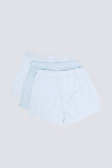 Springfield Pack of 3 printed poplin boxers blue