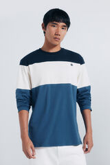 Springfield Pike dugi rukav sa izrezom od majica Plava