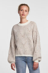 Pieces Knit jumper white