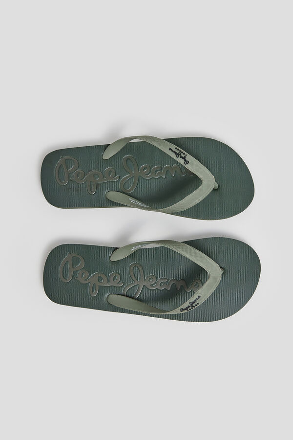 Springfield Chanclas De Playa Con Logo | Pepe Jeans verde