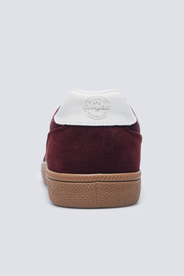 Springfield Zapatilla estilo retro burdeos