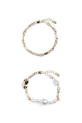 Pieces Pulseras pack 2 amarillo