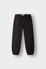 Springfield Kids Dečije pletene jogger pantalone Crna