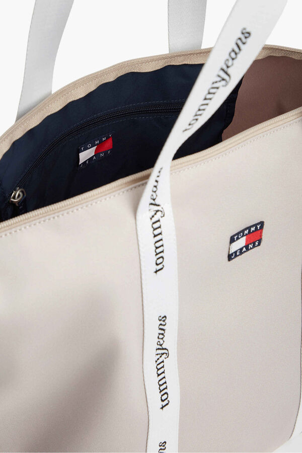 Tommy Jeans Bolso tote marfil