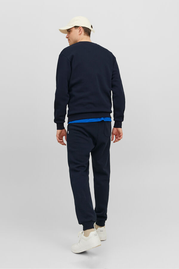 Jack & Jones Sudadera b&aacute;sica cuello redondo azul