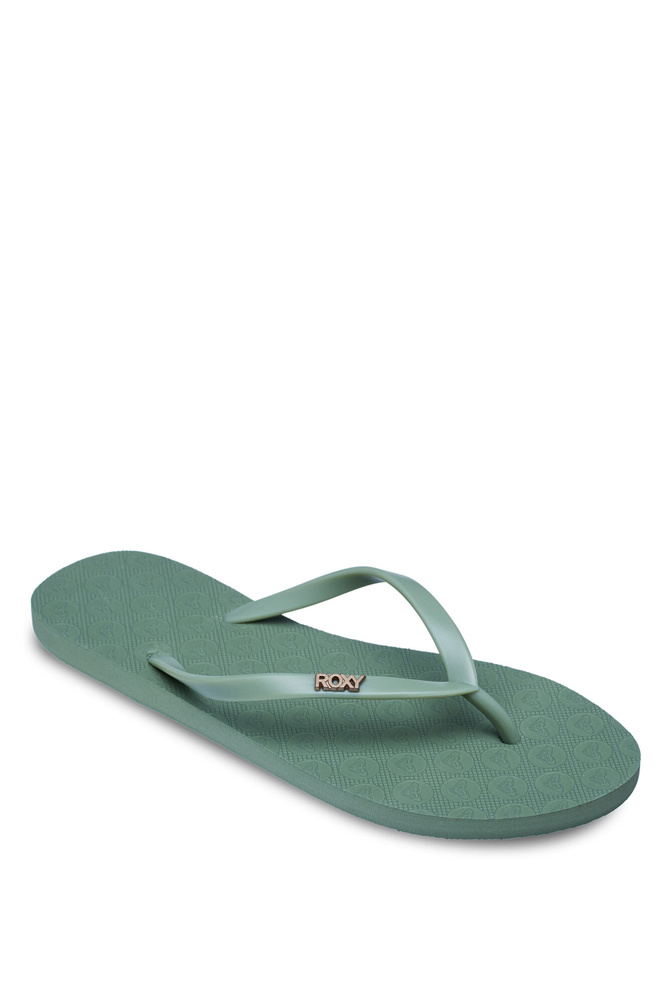 Roxy Chanclas tiras logo met&aacute;lico