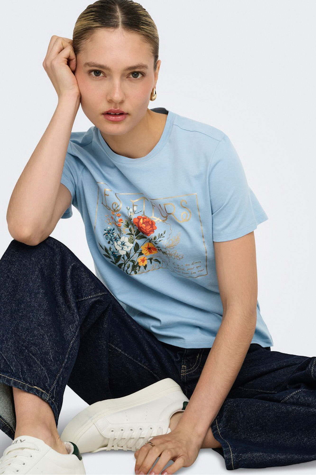 Only Camiseta com desenho frontal