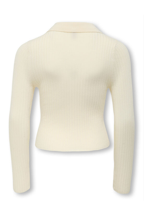 Only Girls Jersey polo de niña gris