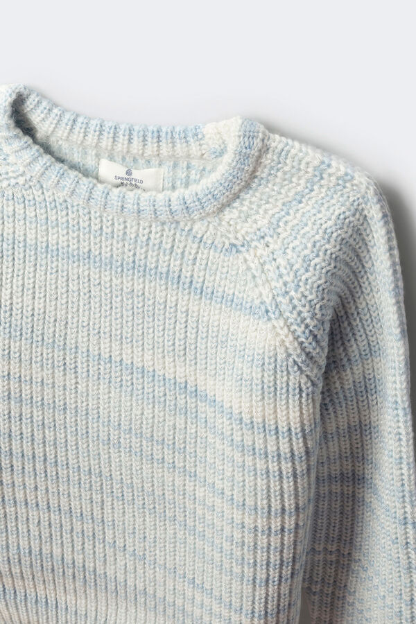 Springfield Kids Devojački pruge džemper sa lureksom. Plava