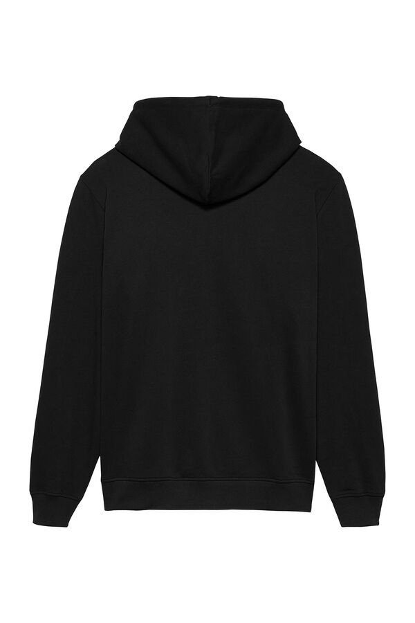 Tommy Jeans Sweatshirt masculino com capuz ajust&aacute;vel preto