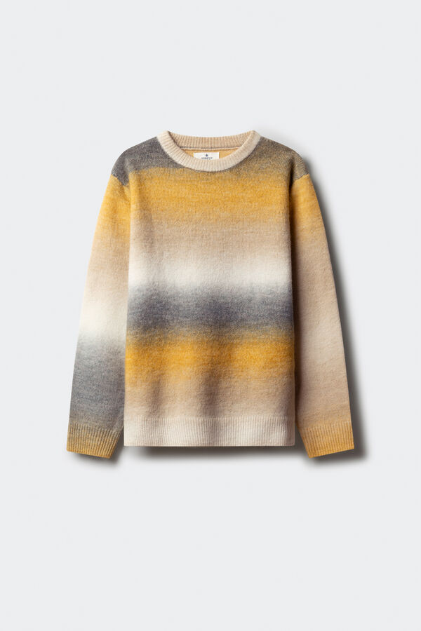 Springfield Kids Narandžasti pruge džemper za dečake Žuta