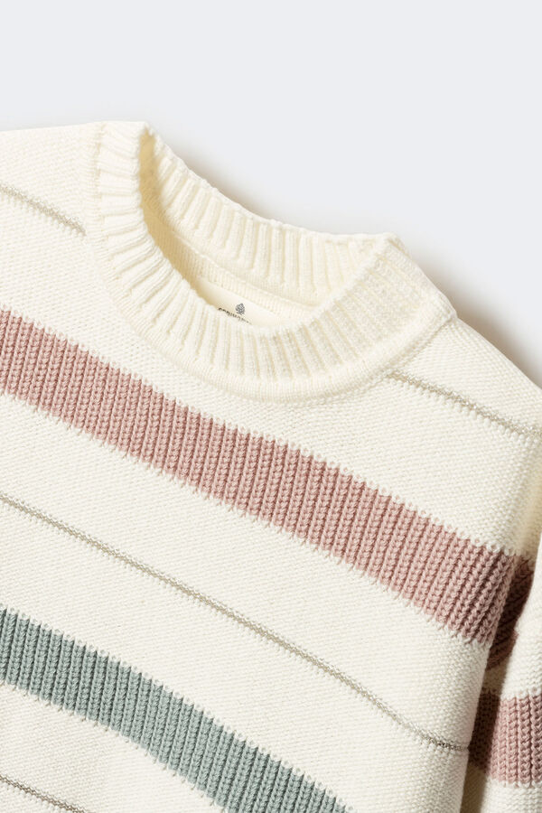 Springfield Kids Džemper za devojčice na pruge Roze